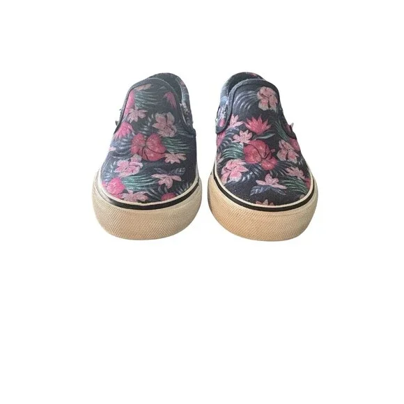 Hurley Youth Girls Tropical Floral Print Slip On Canvas Sneakers Size 1 - Picture 5 of 5